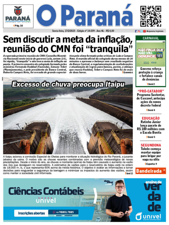 O Paraná | Edição 17/02/2023