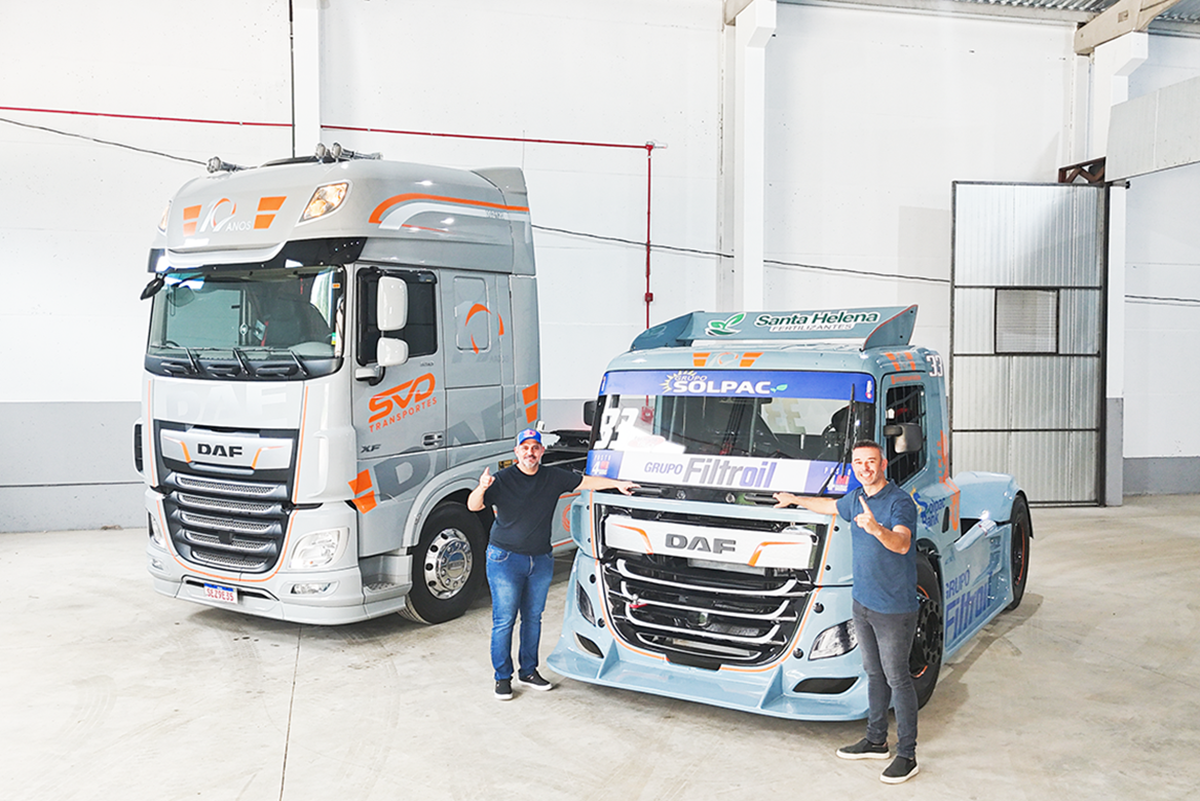 A equipe Garagem Racing de Joãozinho Santa Helena e Fabrício Rossatto irá competir com caminhões DAF na Fórmula Truck