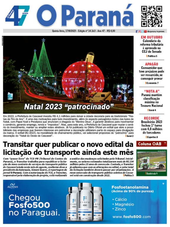 O Paraná | Edição 17/08/2023