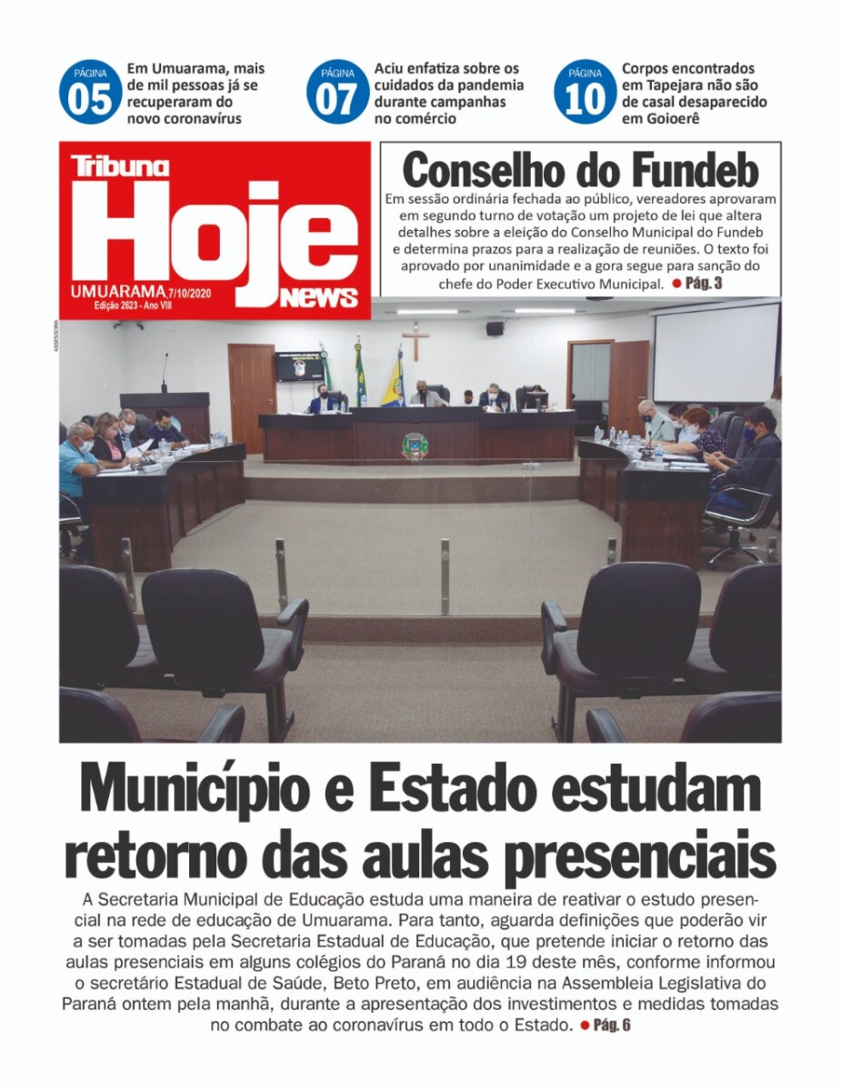 Tribuna Hoje News | Edição 7/10/2020