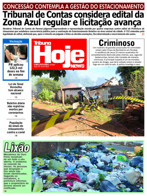 Tribuna Hoje News | Edição 13/07/2021