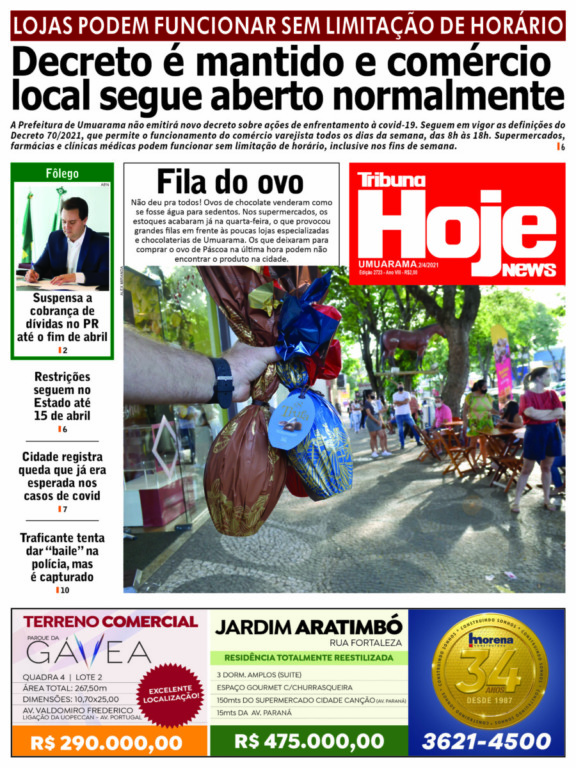 Tribuna Hoje News| Edição 02/04/2021