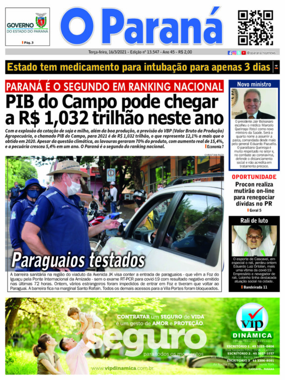 O Paraná | Edição 16/03/2021