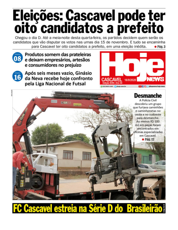 Hoje News | Edição 16/09/2020