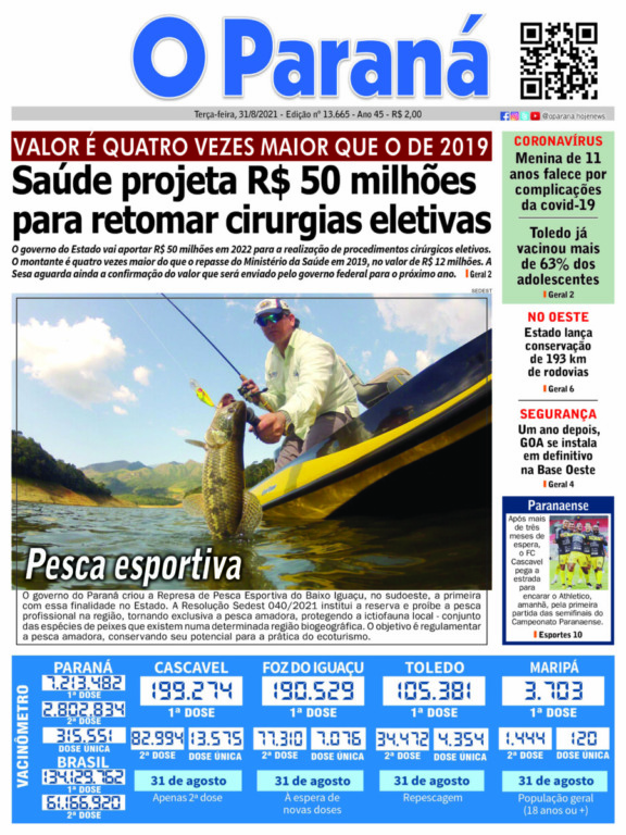 O Paraná | Edição 31/08/2021