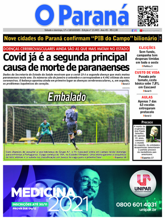 O Paraná | Edição 17/10/2020