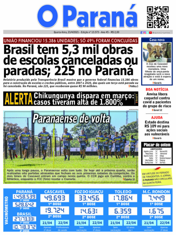 O Paraná | Edição 21/04/2021