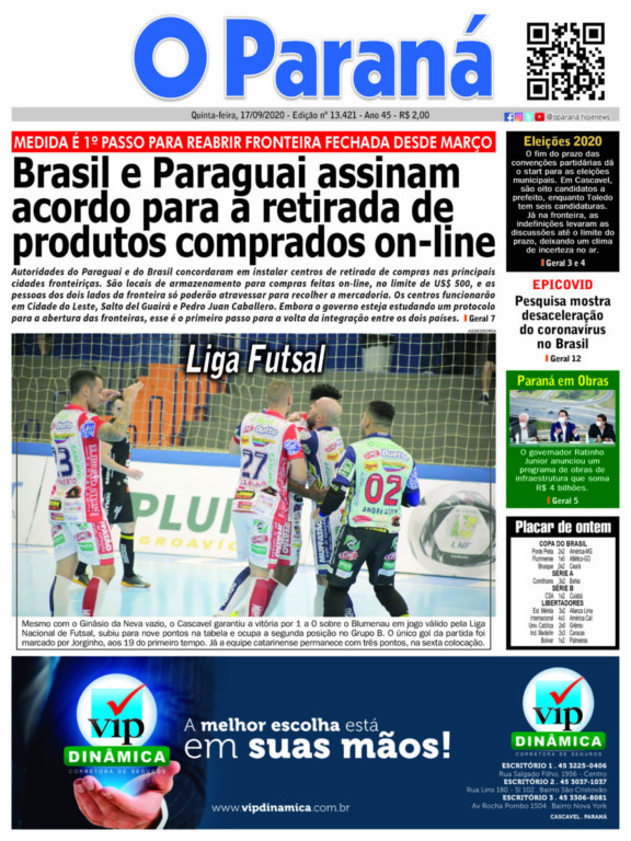 O Paraná | Edição 17/09/2020