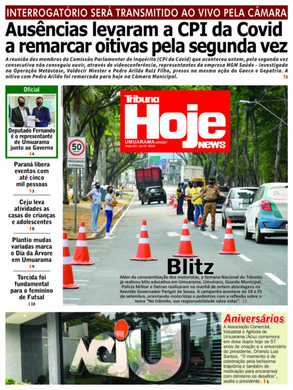 Tribuna Hoje News | Edição 22/09/2021