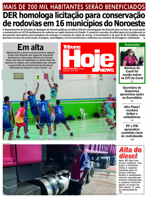 Tribuna Hoje News | edição 29/09/2021