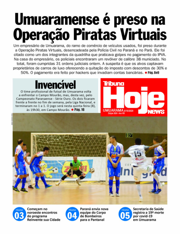 Tribuna Hoje | Edição 08/10/2020