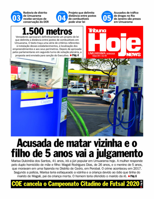 Tribuna Hoje News | Edição 18/09/2020