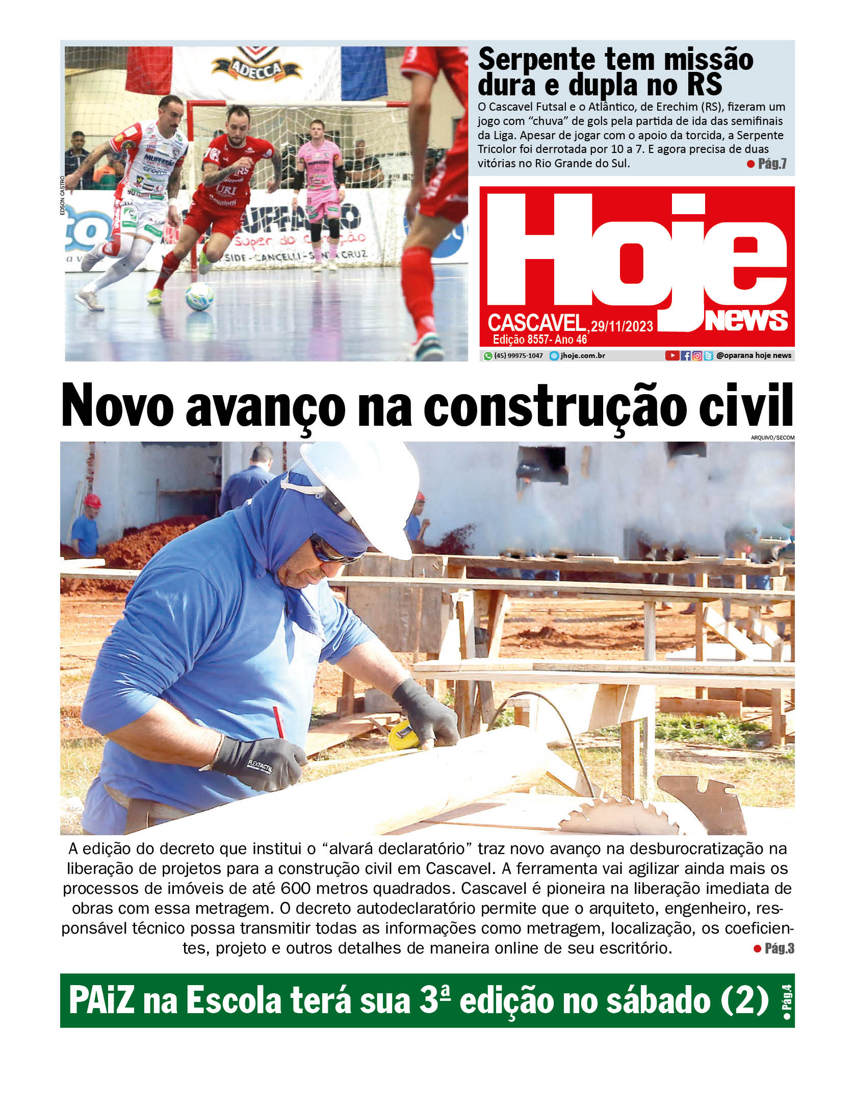 Hoje News | Edição 05/12/2023