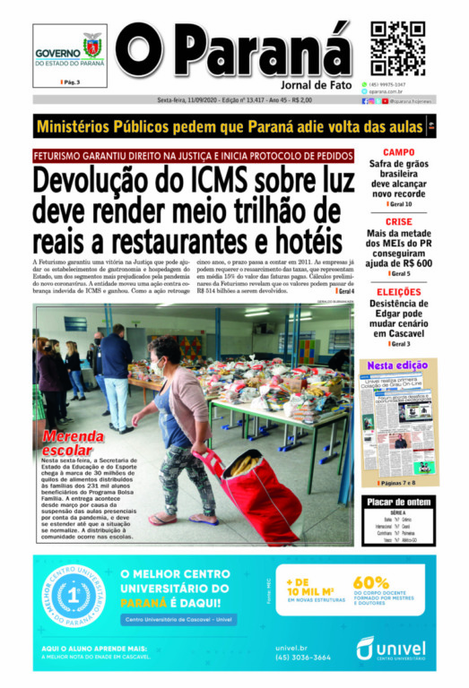 O Paraná | Edição 11/09/2020