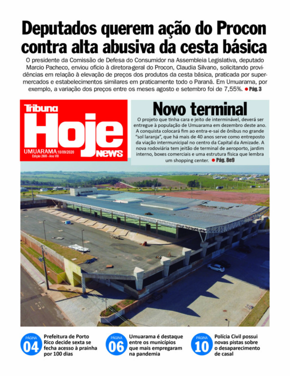 Tribuna Hoje News | Edição 10/09/2020