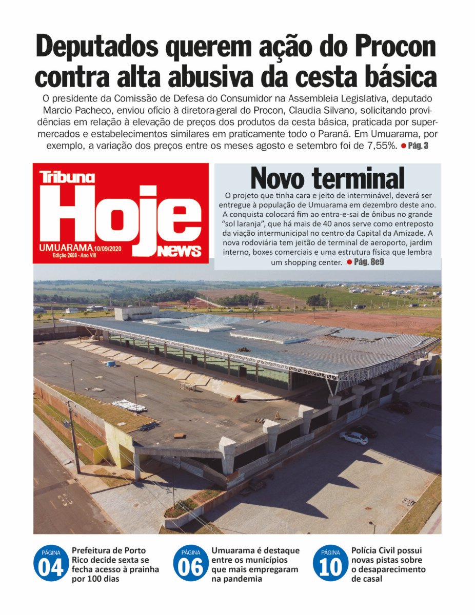 Tribuna Hoje News | Edição 10/09/2020