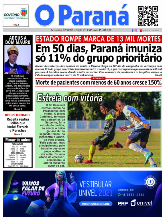 O Paraná | Edição 12/03/2021