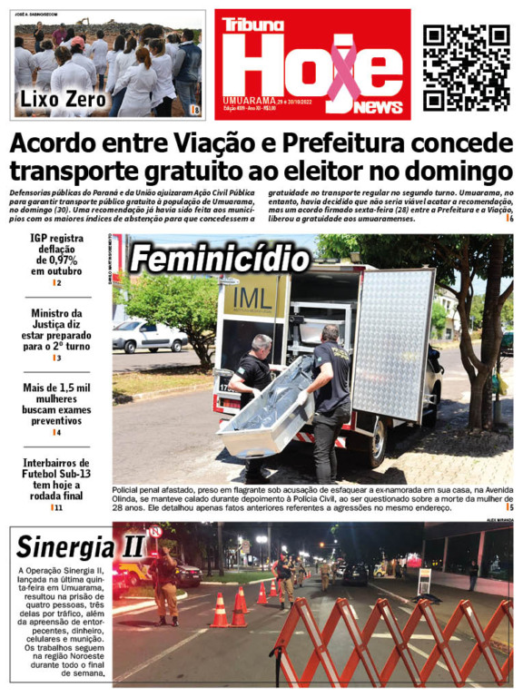Tribuna Hoje | Edição 29/10/2022