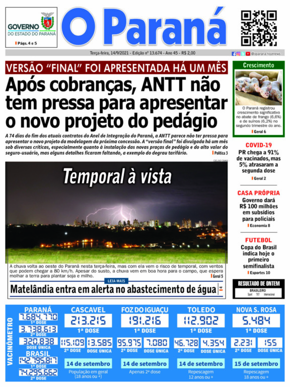 O Paraná | Edição 14/09/2021