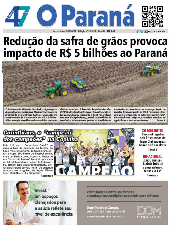 O Paraná | Edição 26/01/2024