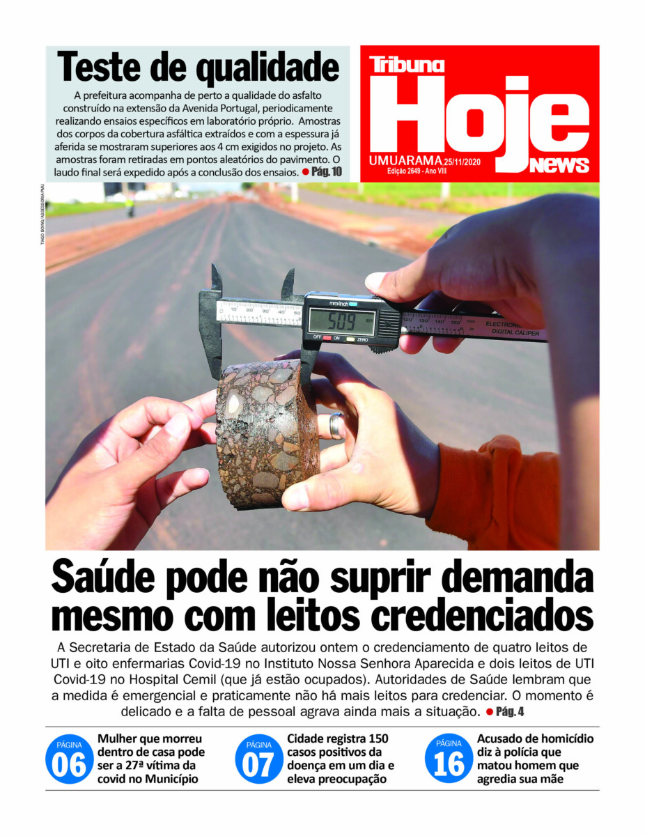 Tribuna Hoje News | Edição 25/11/2020