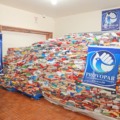 O torcedor deu um show de solidariedade ao fazer uma arrecadação histórica de alimentos para o Provopar. Foto Secom