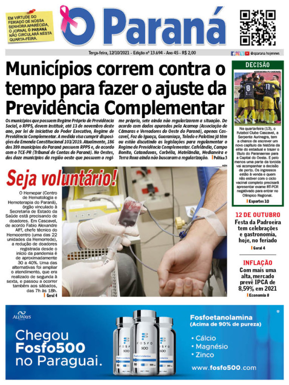 O Paraná | Edição 12/10/2021