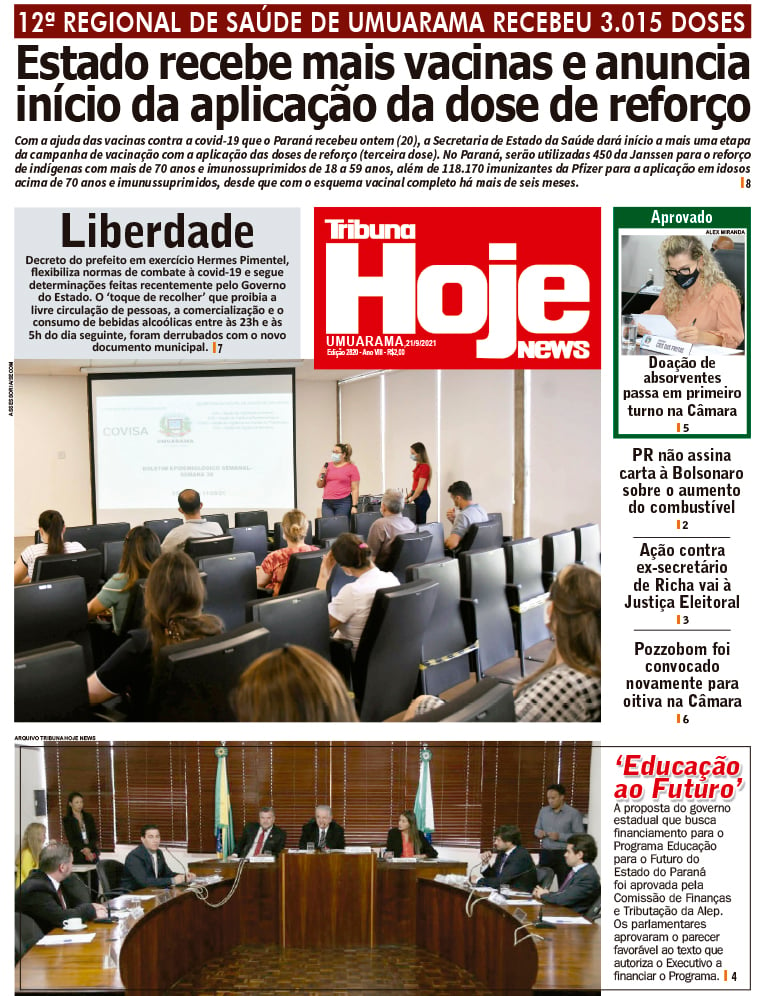 Tribuna Hoje News | Edição 21/09/2021