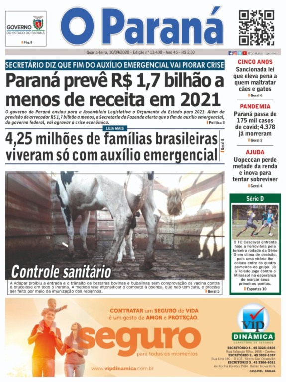 O Paraná | Edição 30/09/2020