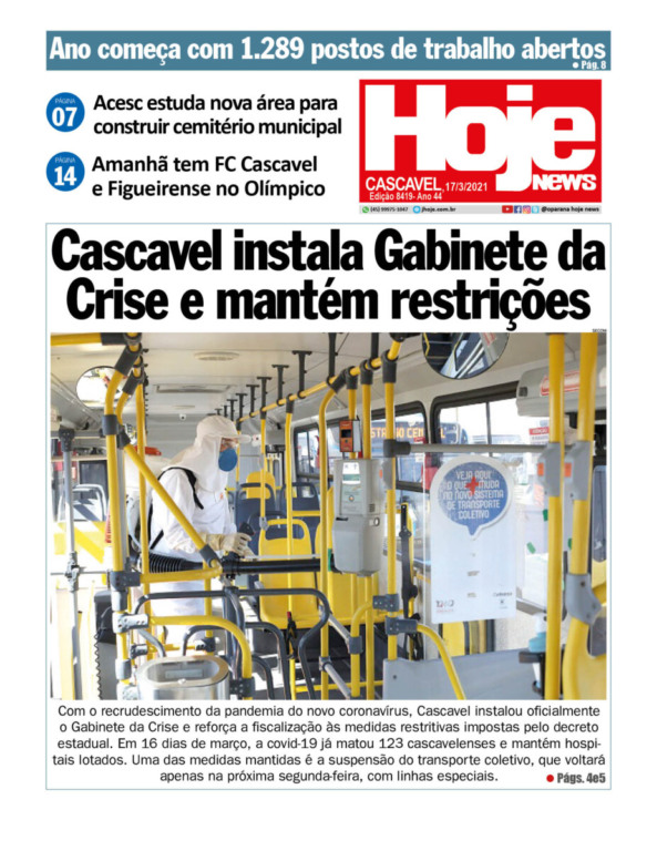 Hoje News | Edição 17/03/2021