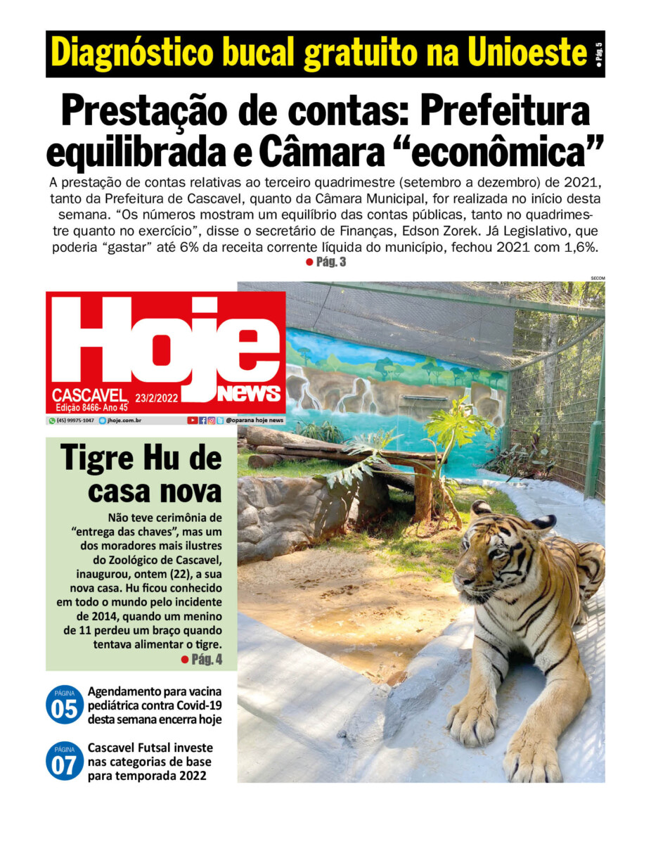 Hoje News | Edição 23/02/2022