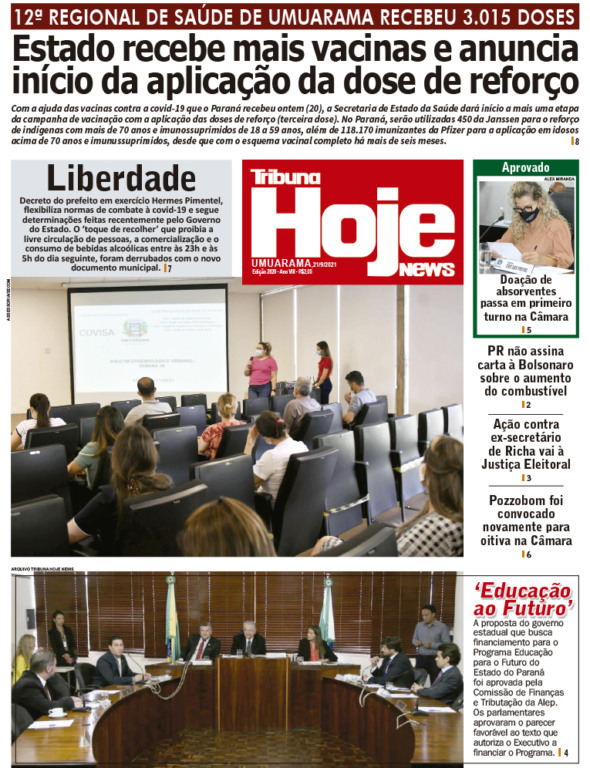 Tribuna Hoje News | Edição 21/09/2021