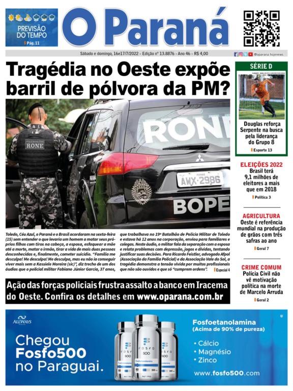 O Paraná | Edição 18/07/2022