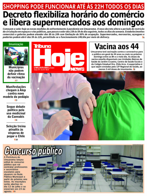 Tribuna Hoje News | Edição 02/07/2021