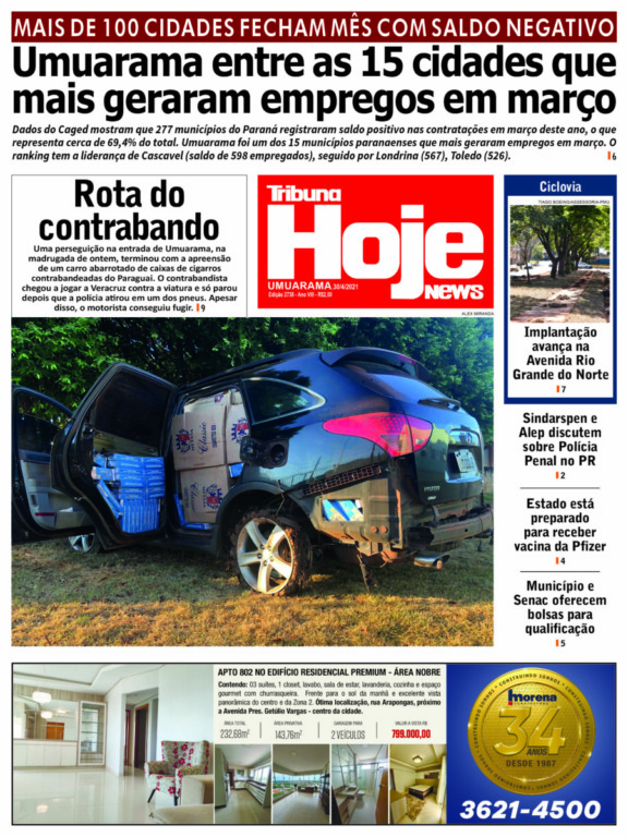 Tribuna Hoje News | Edição 30/04/2021