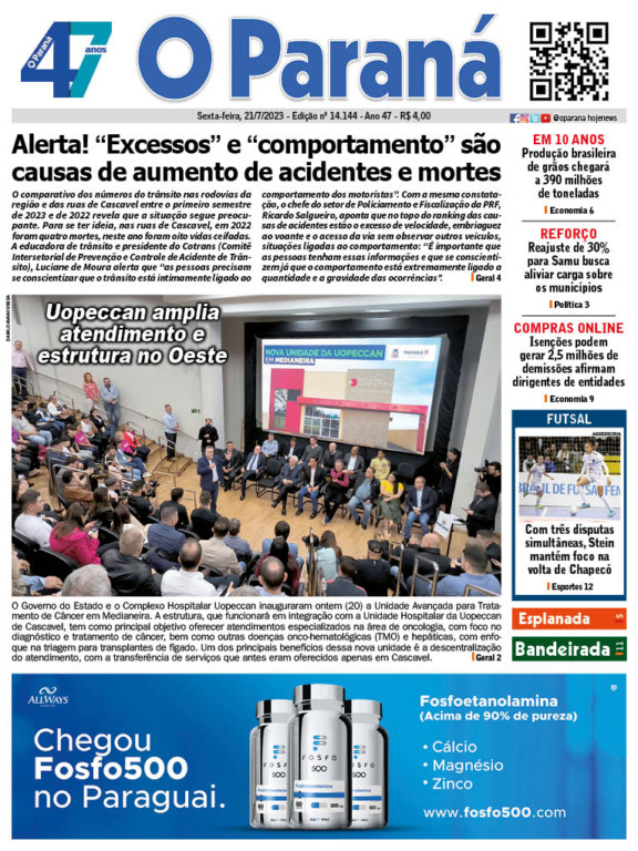 O Paraná | Edição 21/07/2023