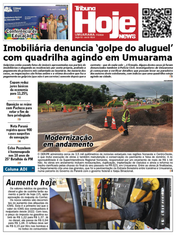 Tribuna Hoje | Edição 01/02/2024