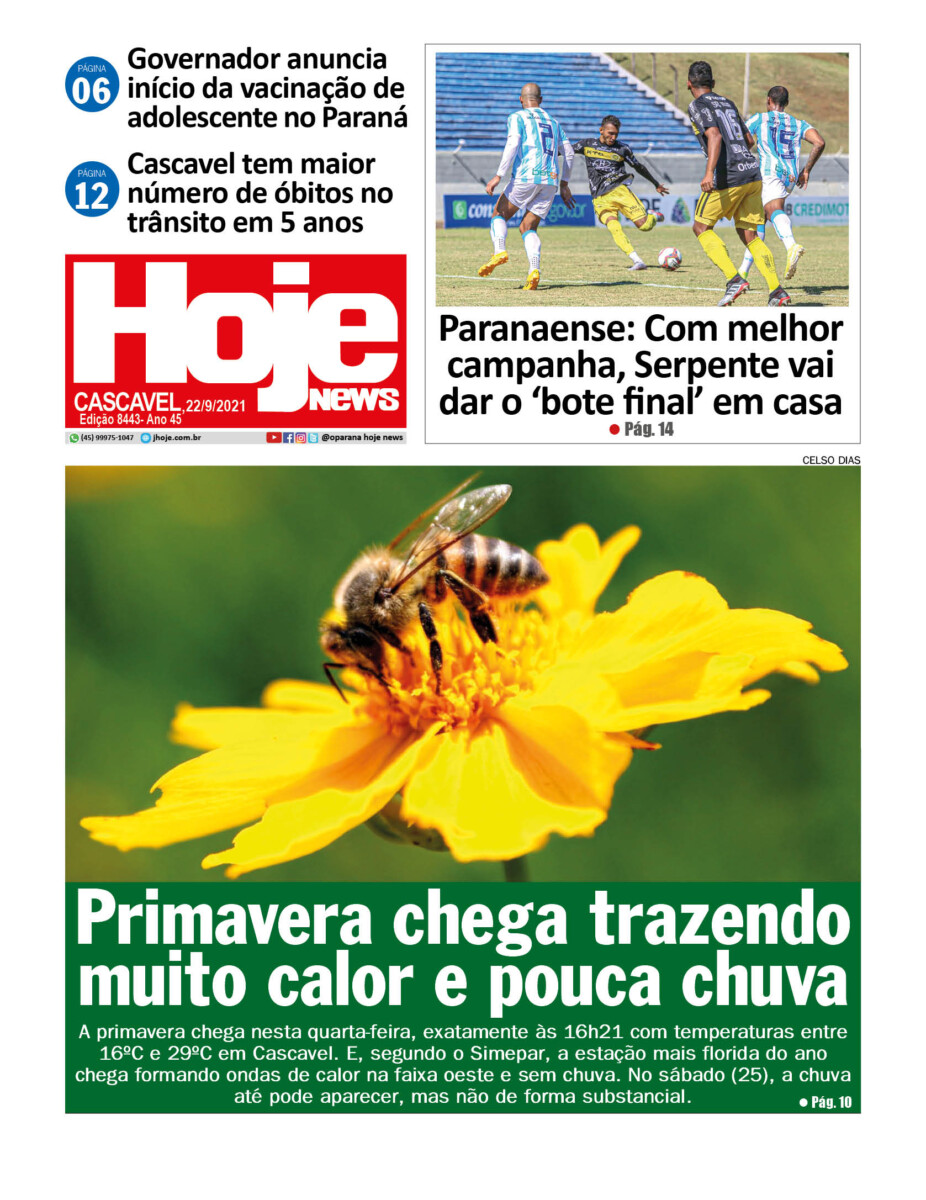 Hoje News | Edição 22/09/2021