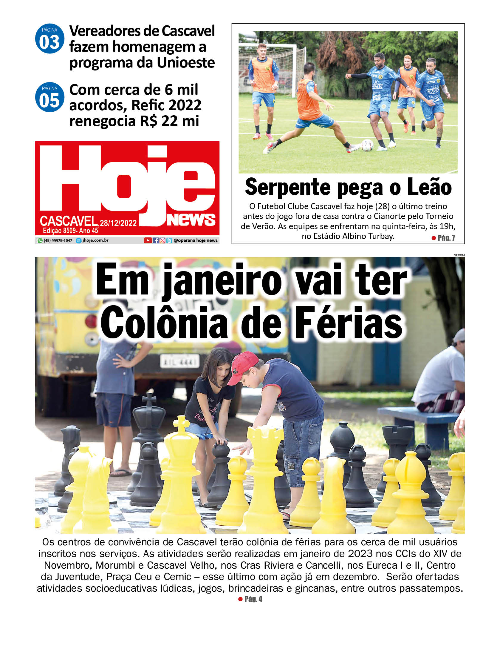 Hoje News | Edição 03/01/2023