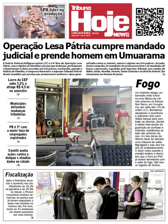 Tribuna Hoje | Edição 18/08/2023