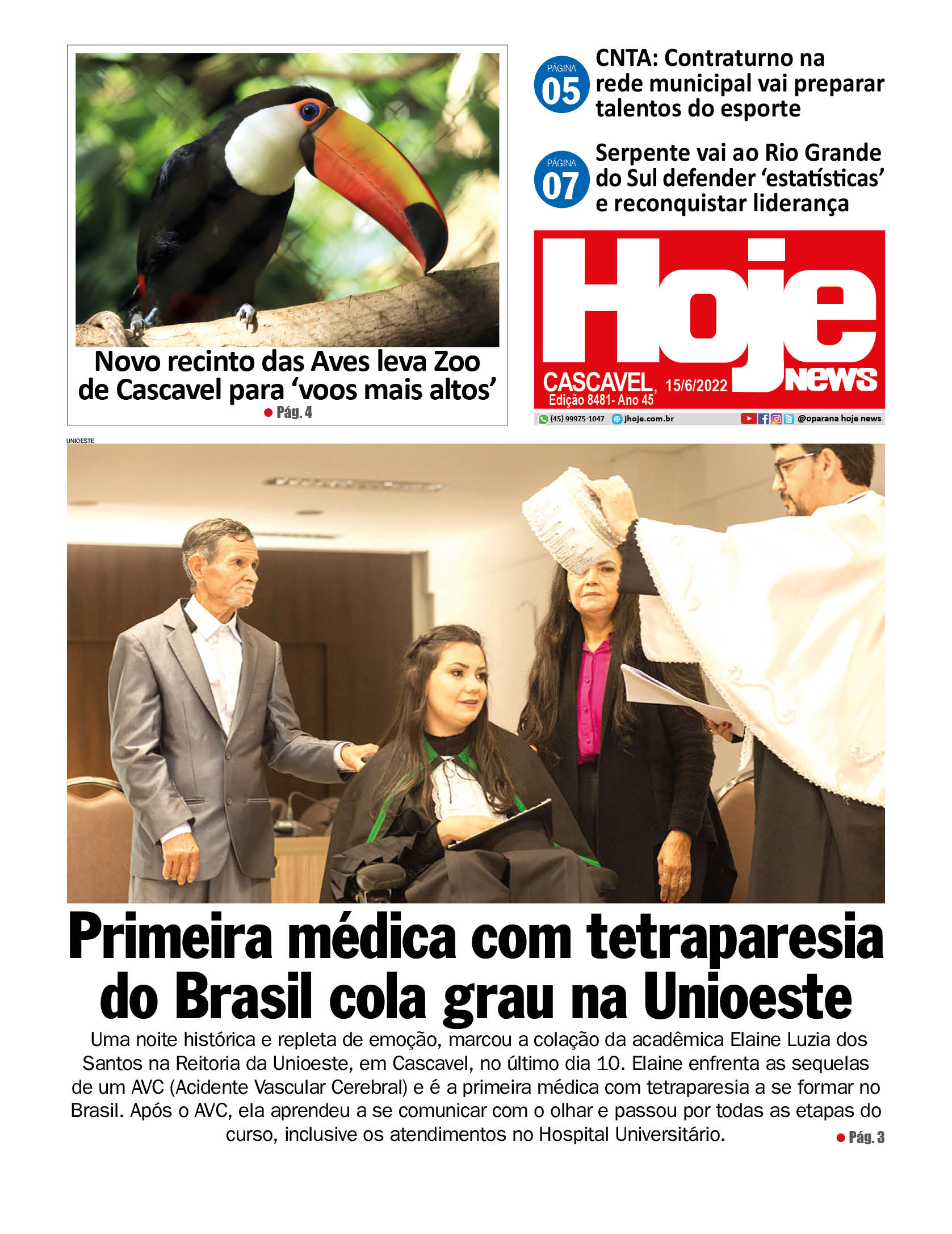 Hoje News | Edição 15/06/2022