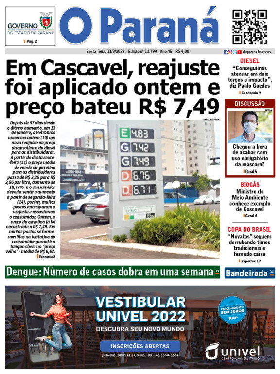 O Paraná | Edição 11/03/2022