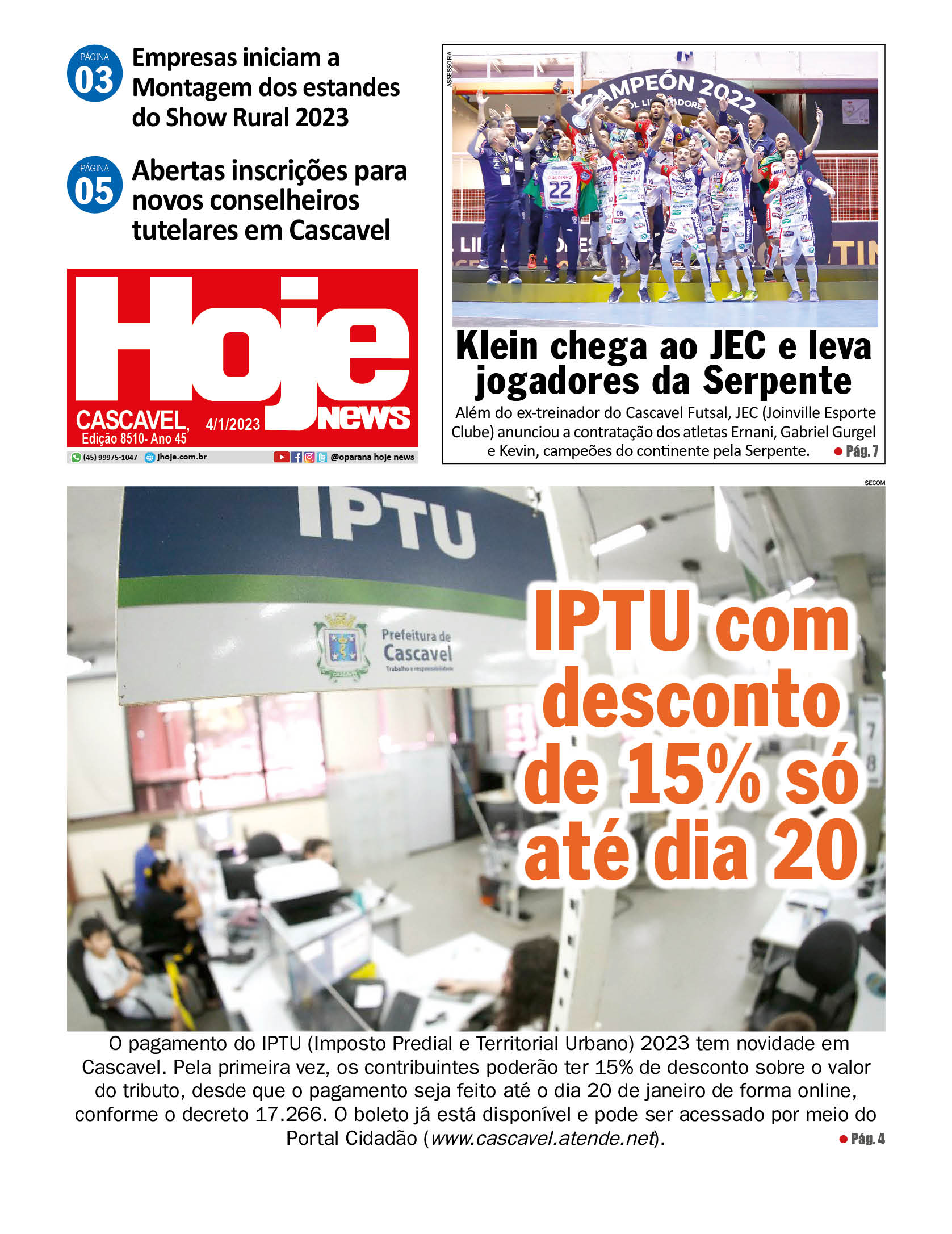 Hoje News | Edição 10/01/2023