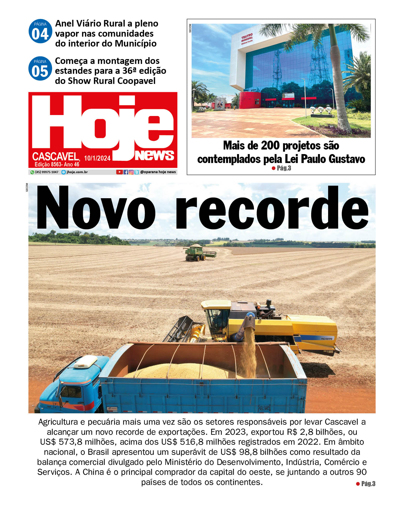 Hoje News | Edição 16/01/2024