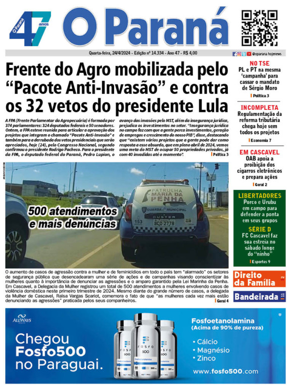 O Paraná | Edição 24/04/2024