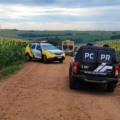 Corpo foi encontrado em estrada rural entre Penha e Cafelândia - Foto Genésio Rocher