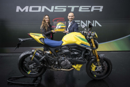 A Ducati Monster Senna  foi apresentada oficialmente em Ímola, durante o Grande Prêmio de Fórmula 1