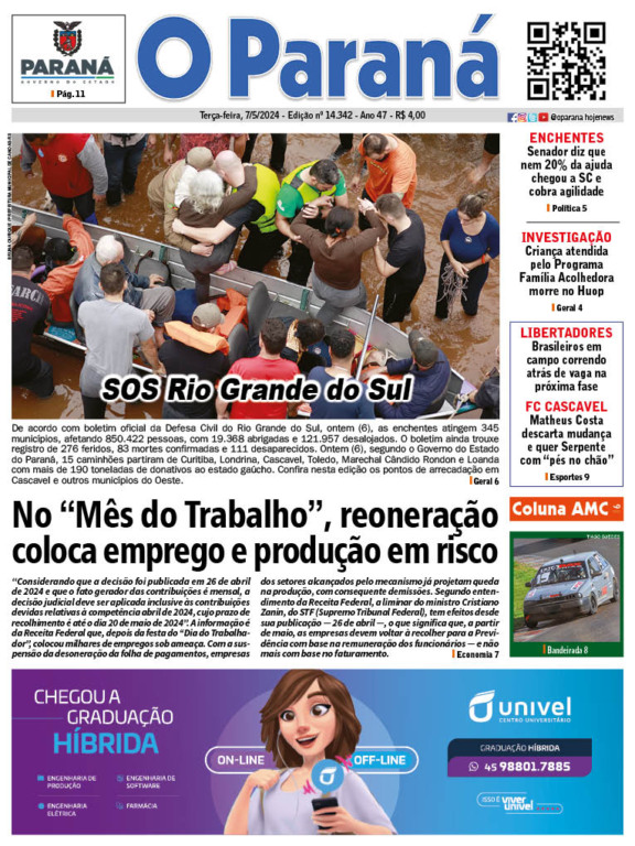 O Paraná | Edição 07/05/2024 O Paraná | Edição 07/05/2024