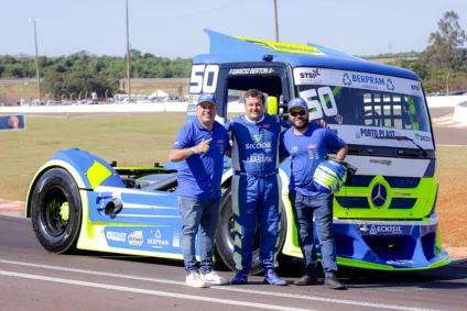 O piloto Fabrício Berton será o representante do Mato Grosso do Sul na etapa da Fórmula Truck, em Campo Grande. Crédito: Lu Flores/Divulgação