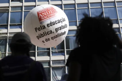 No campus de Toledo da UTFPR (Universidade Tecnológica Federal do Paraná) a adesão à greve foi de cerca de 20% dos docentes. Foto: Marcelo Camargo/Agência Brasil
